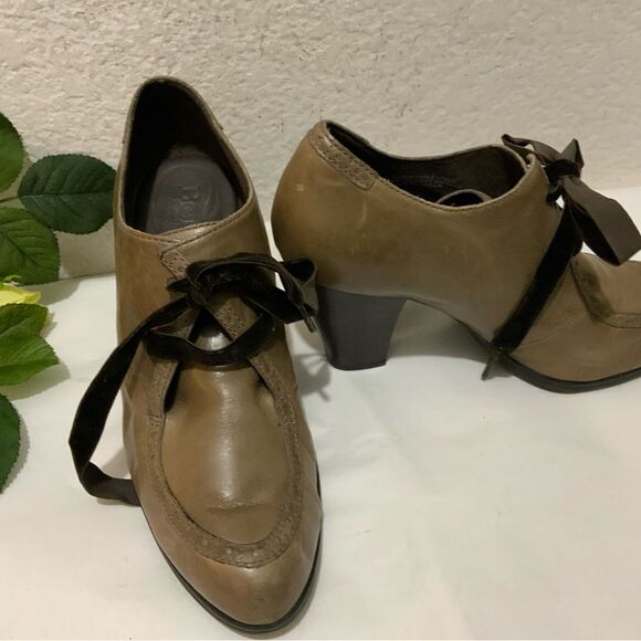 Born Women's Banbury Fringe Moc Boots Size 9 Natural Tan Nubuck Heeled W02016 - Picture 14 of 14